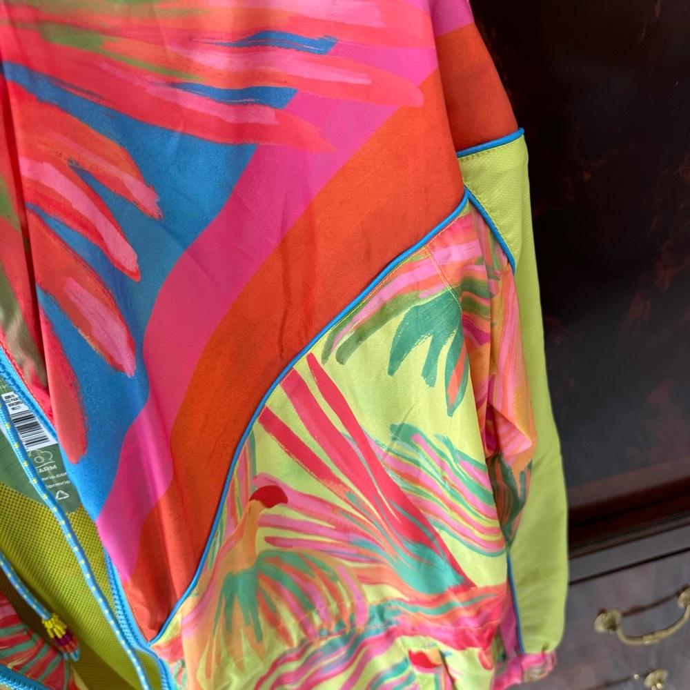 NWT FARM Rio Mixed Painted Birds Windbreaker Jacket Small - Picture 14 of 17